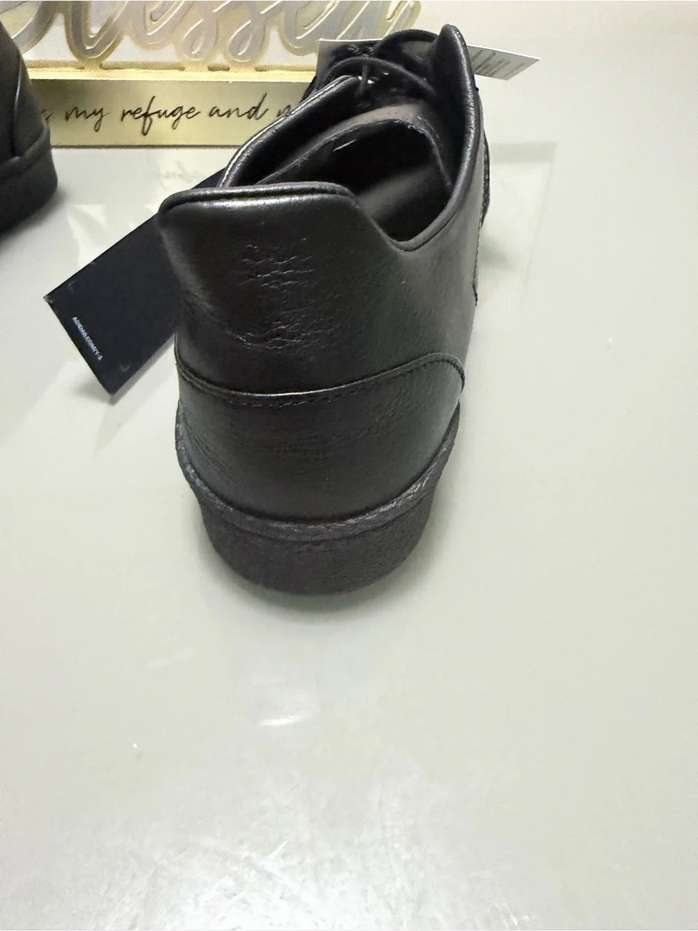 Y-3 Men's Black Leather Shell-Toe Low-Top Sneakers size 11.5 IE3237